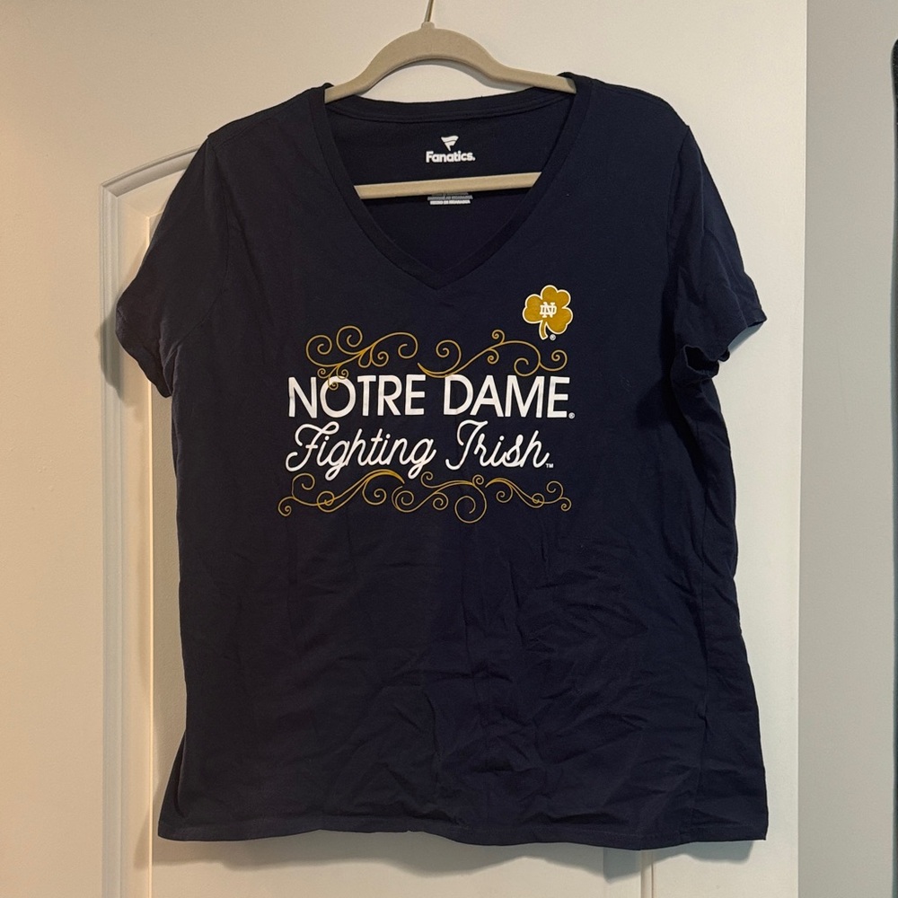 Fanatics Navy Notre Dame Fighting Irish Tee